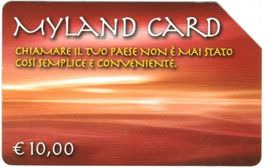 Telefonkarte Italien PF€-330 Myland card scadenza 30/06/2005