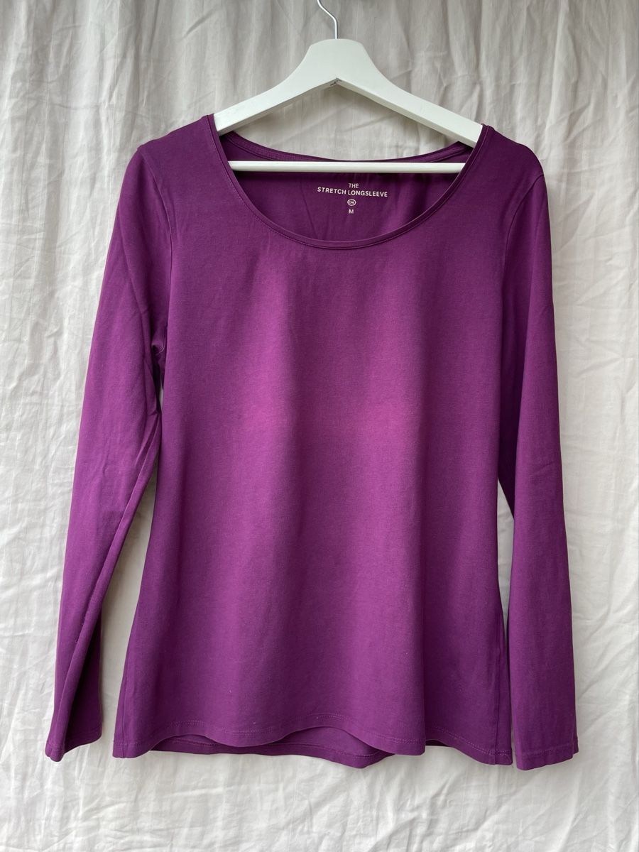 C&A T-shirt: Langarmshirt in violett – Usato da Horw venduto da r.jokiel