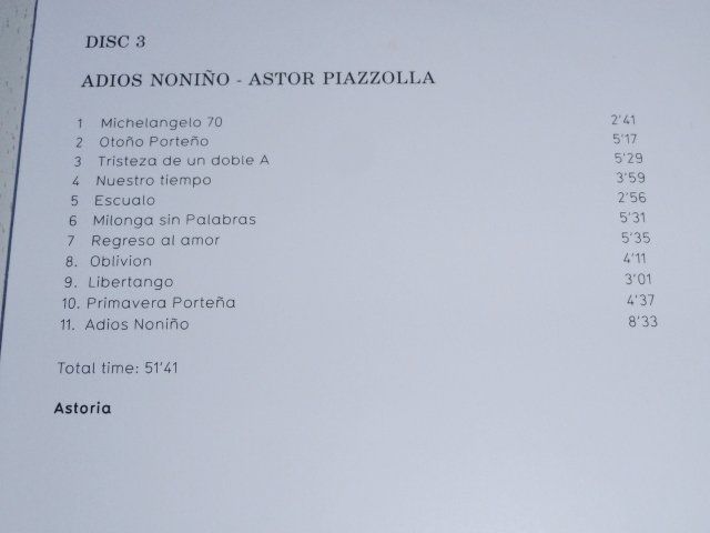 CDs: set 4CD's - Astor Piazzolla, Tanguillo,Ensemble Contraste, – Gebraucht aus Unterbäch von xazuq 8