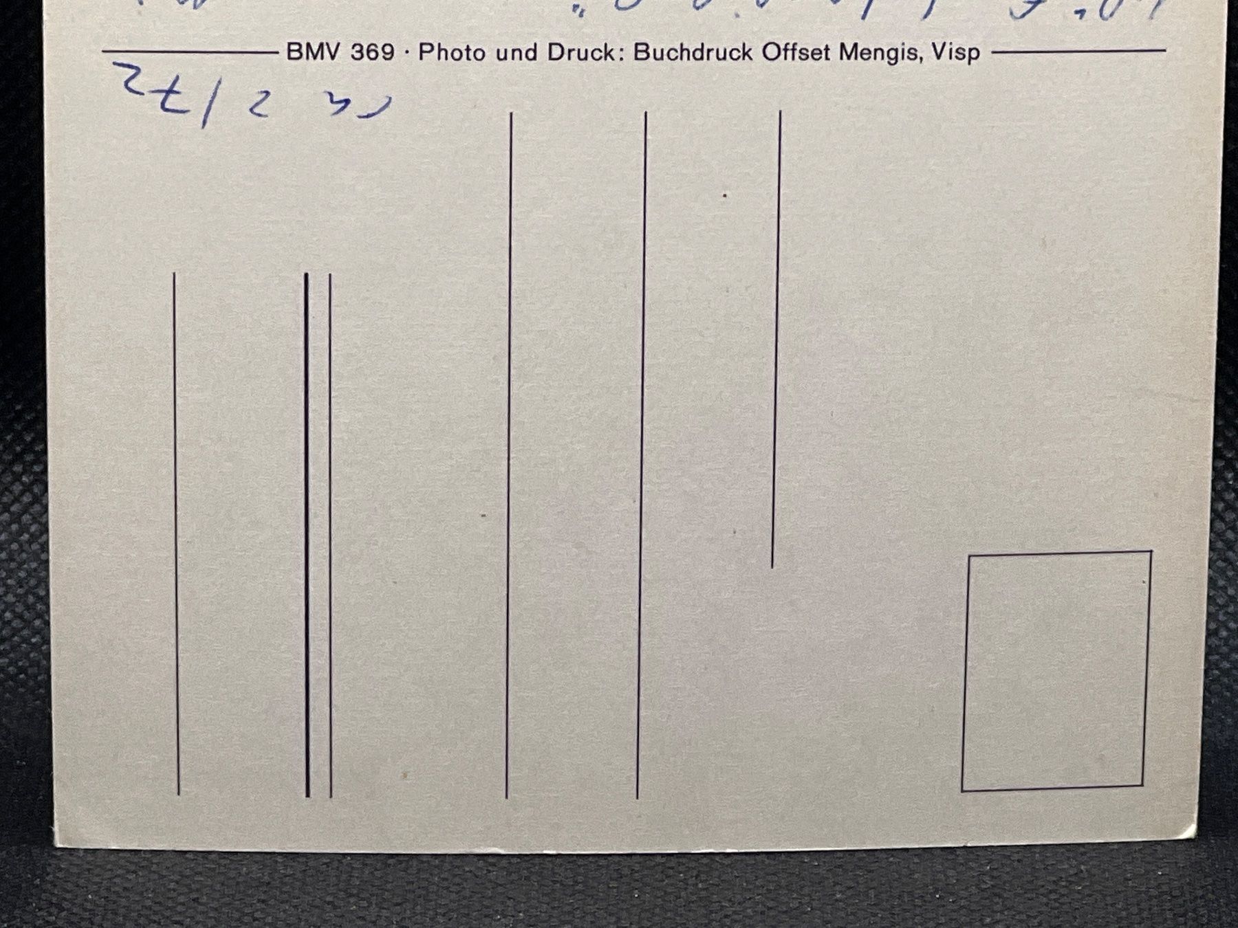 Ansichtskarten: Bürchen / VS mit Bietschhorn – Gebraucht aus Widnau von Brusi9 1