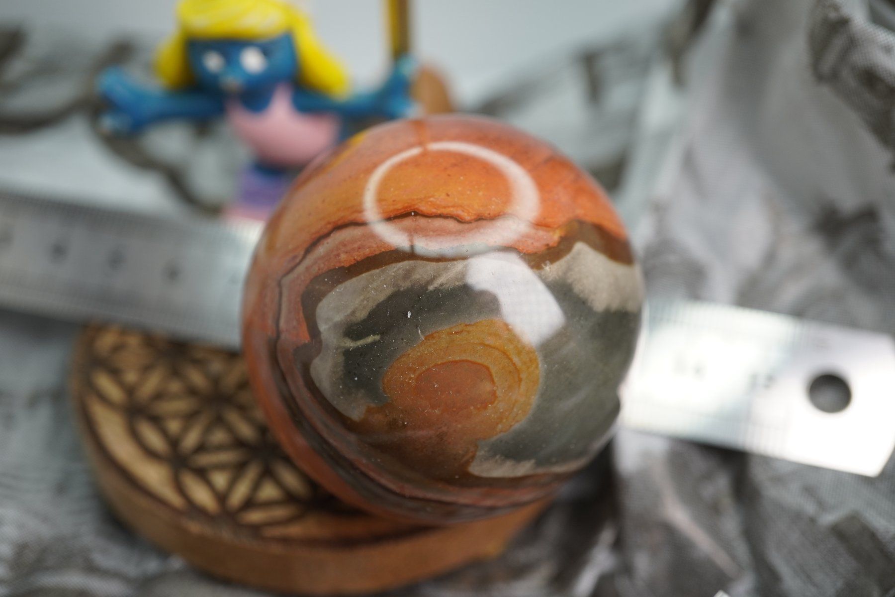 Minerali & Pietre curative: Polychrom Jasper  Kugel 50mm  Räumung Topstone  ab  10.- – Nuovo e nell'imballaggio originale da Eschenbach SG venduto da topstone 1