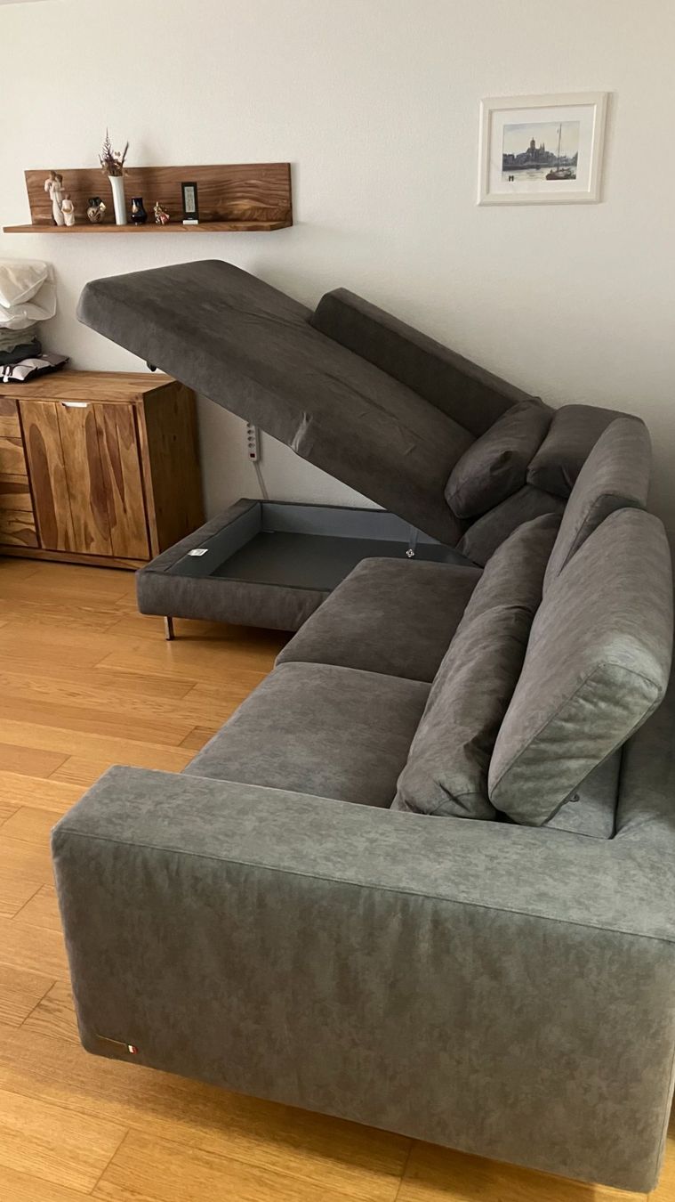 Divani: Ecksofa mit Bettfunktion, echter Matratze, Bettkasten – Usato da Wabern venduto da koe_97bw 3