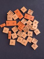 Lego 29x Fliese mit Knopf 2×2 (87580) dark nougat
