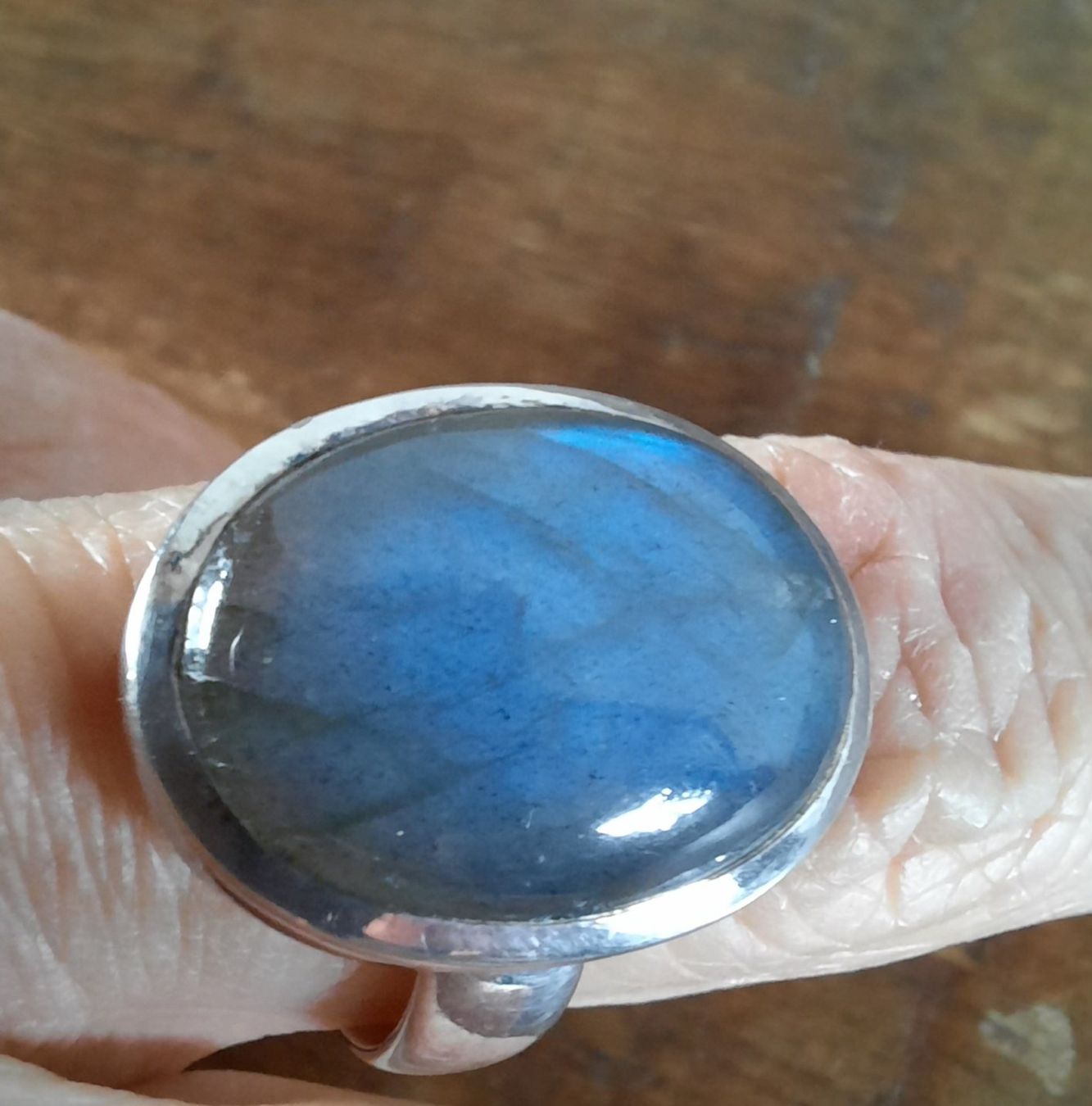 Ringe: Silberring 925 mit Labradorit Edelstein – Gebraucht aus Mönchaltorf von Espressina 3