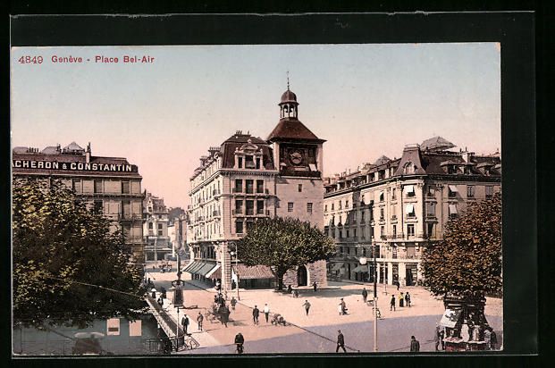 Ansichtskarten: AK Genève, Place Bel-Air – Gebraucht aus Berlin von bartko-reher