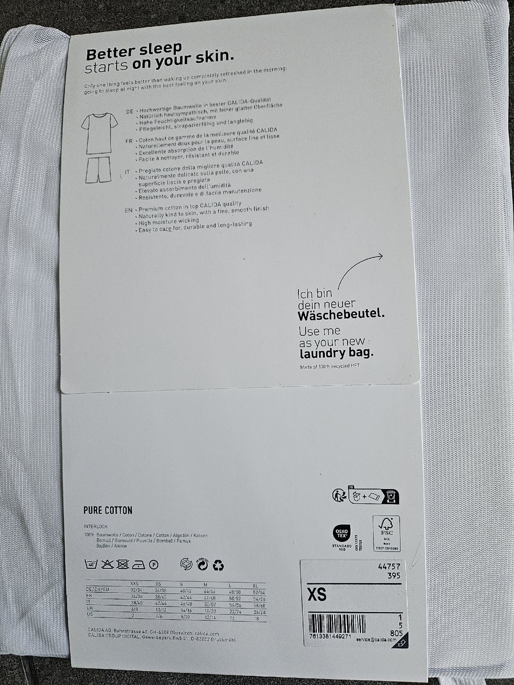 Calida Negligees & Pigiami: Calida Pyjama Grösse 36/38 XS – Nuovo e nell'imballaggio originale da Sempach venduto da Bebla10 1