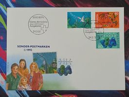 CL27 Enveloppe + Timbre Suisse 1992