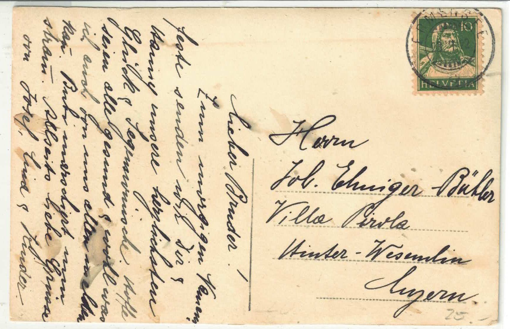 Cartoline postali: Ermensee LU - Dorfpartie – Usato da Ettingen venduto da Kartenplanet 1