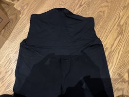 Neue schwarze Schwangerschaftshose H&M elastisch 38
