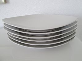 6 Teller Steingut von Manor