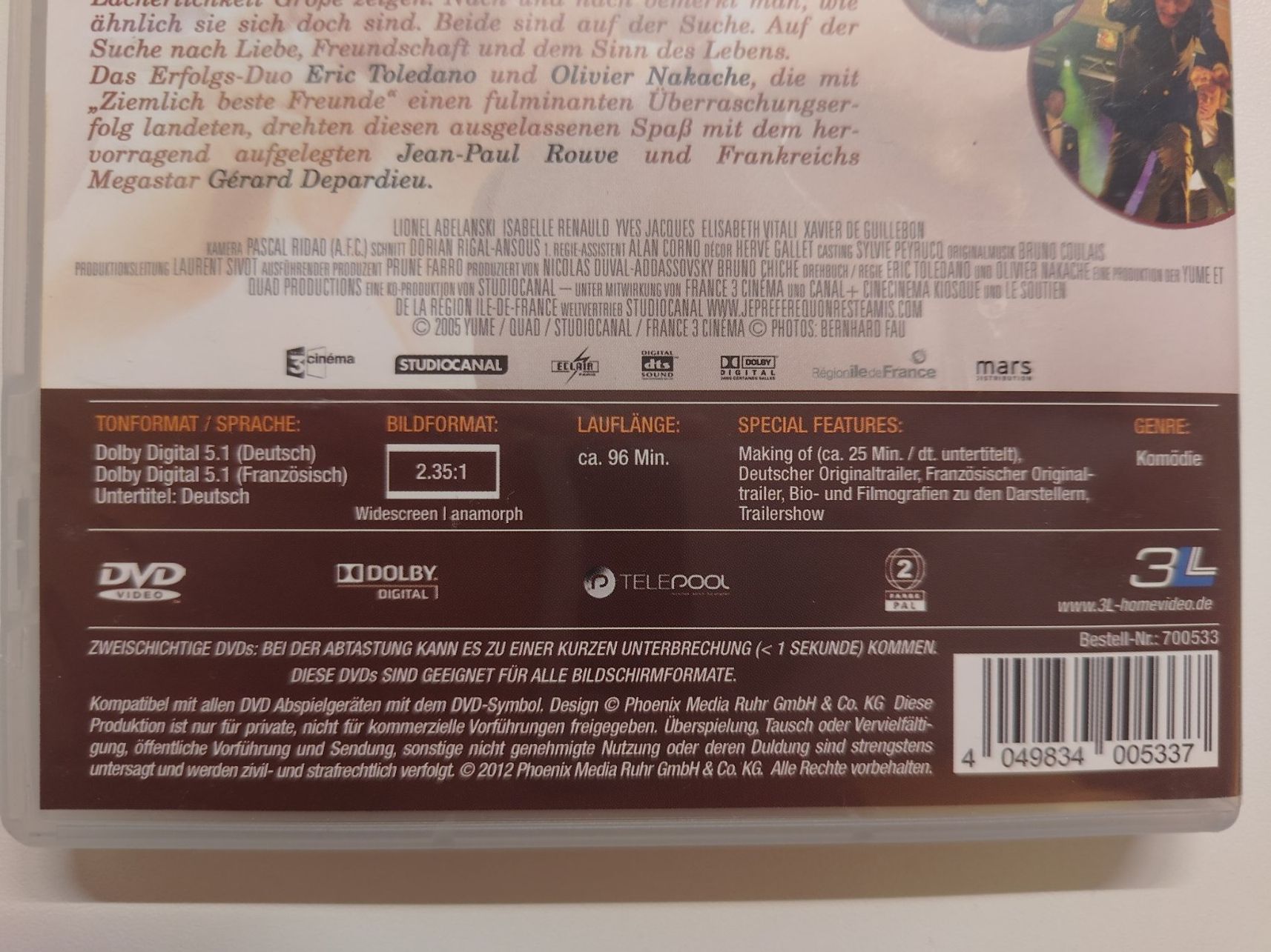 Tutti i DVDs: 2 UNGLEICHE FREUNDE – Usato da Liestal venduto da Kratzilla 3