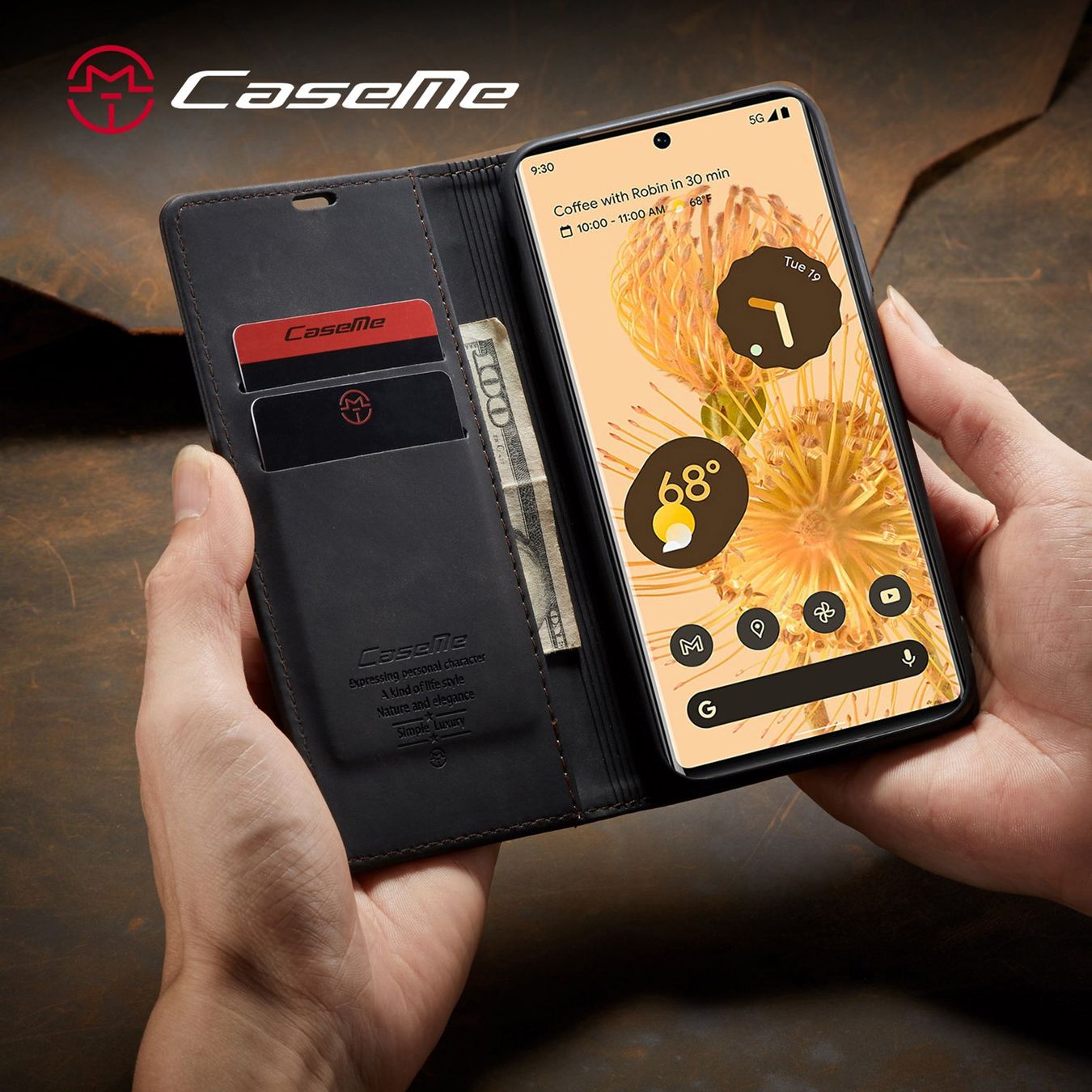 Cover & Protezioni schermo: Goolge Pixel 6 Pro - étui à rabat portefeuile support NOIR – Nuovo e nell'imballaggio originale da Morges venduto da DigiAC 2