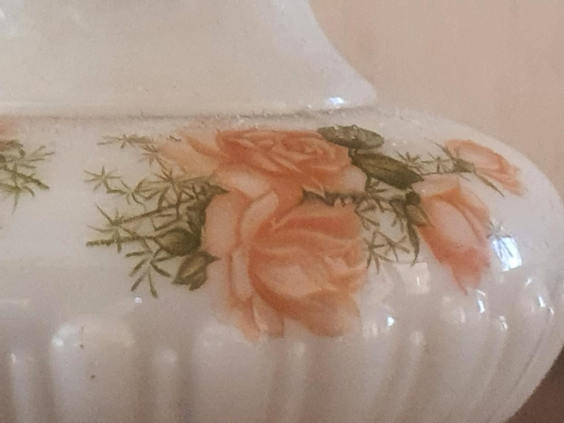Lampade: Lampe de chevet peinte Roses – Usato da DUGNY (-Leytron) venduto da Rdeny 1