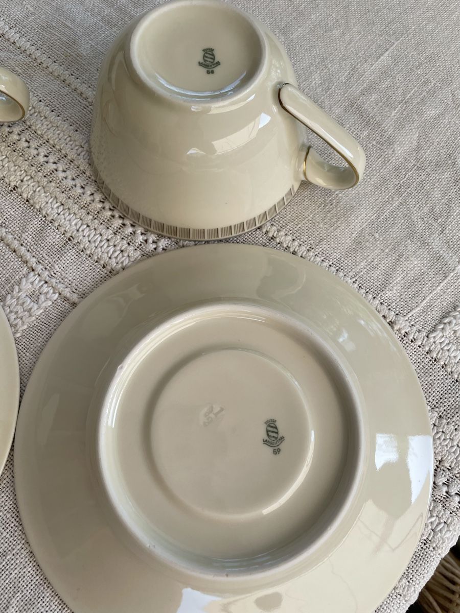 Set di piatti: Langenthal Tassen mit Untertassen 58/59 – Usato da Bischofszell venduto da krass13 4