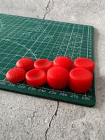 8er Set Controller Grips / Noppen (Rot / Red)