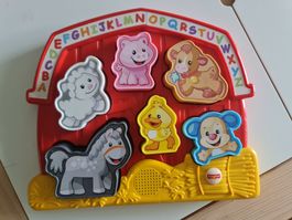 Fisher Price Lernbauernhof Tierformen-Puzzle. Italienische