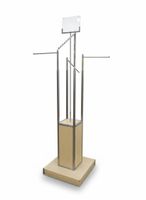 Ladenbau 4-Armständer mit Holzsockel