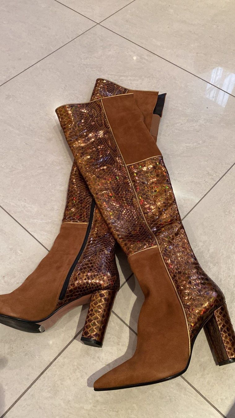 Scarpe da donna: echtleder Stiefel, Gr. 38 – Usato da Dagmersellen venduto da sheli17 2