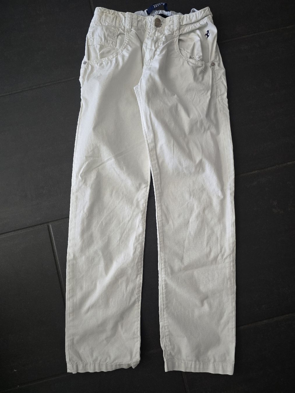 Pantaloni: Hose weiss Grösse 128 – Usato da Unterentfelden venduto da Panda-87