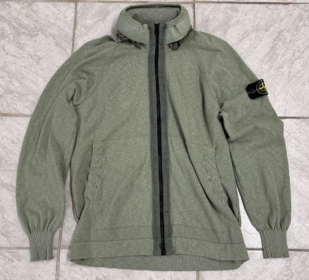 Stone Island Strickjacke Gr. M Olivegrün | TOP ZUSTAND