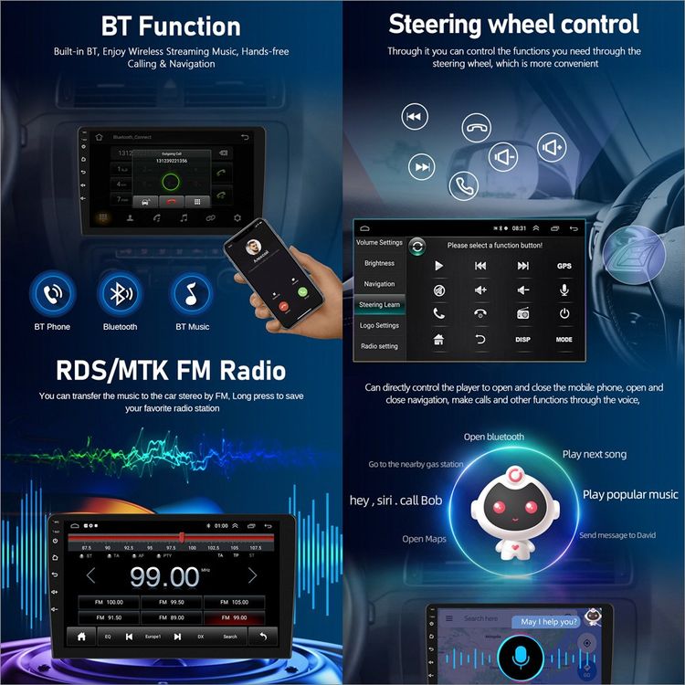 Autoradio Android AWESAFE 2Go RAM 64Go ROM GPS pour Audi A3 S3 RS3  2003-2012 CarPlay Android Auto - Autoradio - Achat & prix