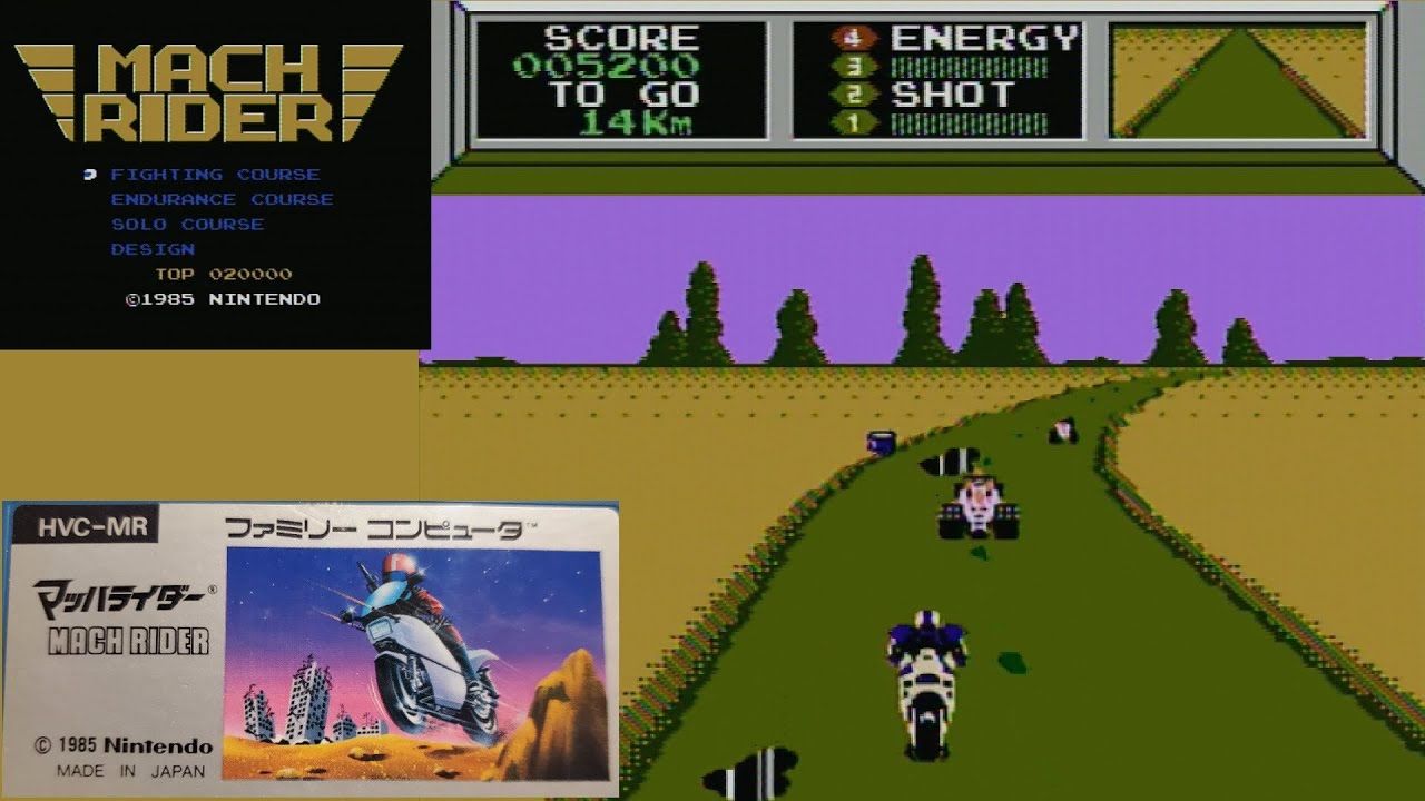 Nintendo Giochi: Nintendo NES Famicom Mach Rider Japanische Version – Usato da Schliern b. Köniz venduto da 505SR2.0 5