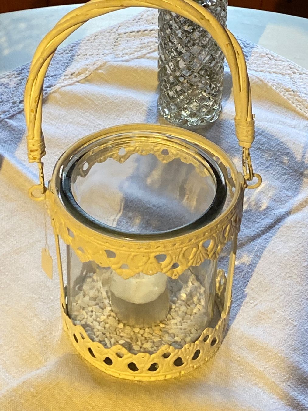 Portacandele: WINDLICHT SHABBY CHIC-WEISS – Nuovo (secondo la descrizione) da Meienried venduto da ManuelaBoutique