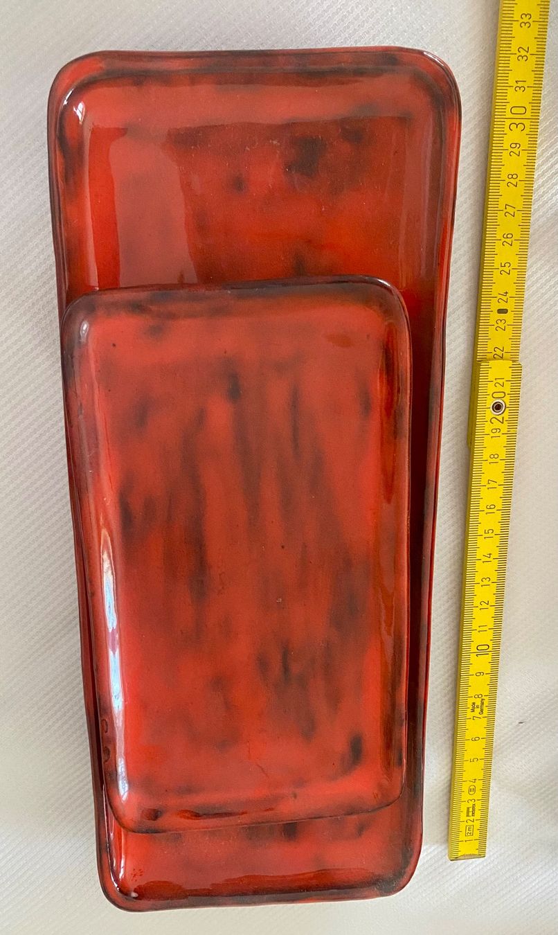 Set di piatti: Red Pottery Dinnerware Set - Unique Glaze - 20+ pcs - Vtg... – Usato da Lenzburg venduto da viv_rx9g 4