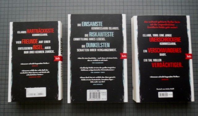 Bücher: 3 Thriller von Ragnar Jonasson – Gebraucht aus Wetzikon ZH von Stunggeli 1
