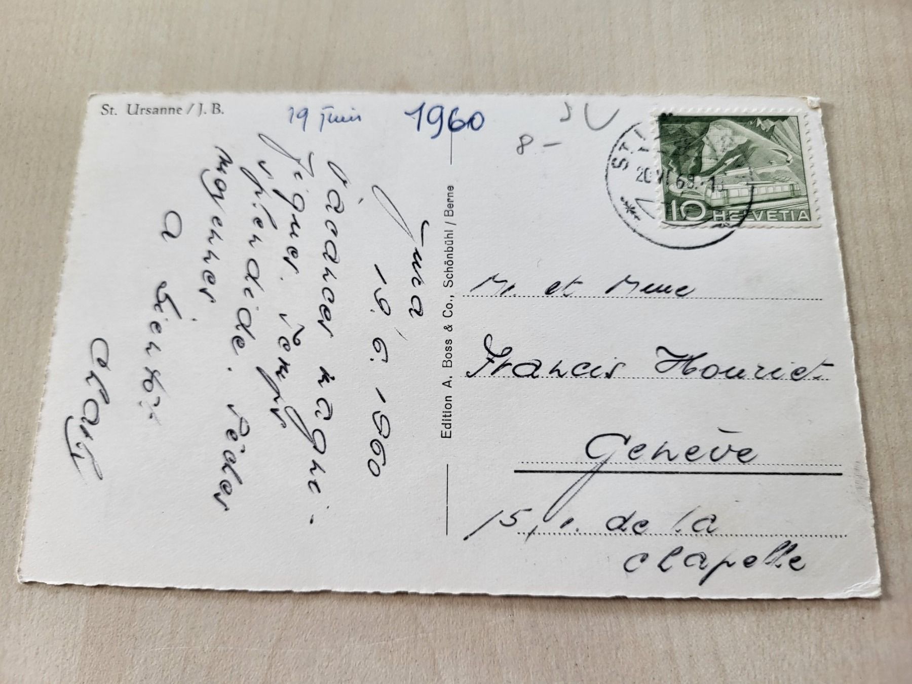 Cartoline postali: Carte postale de St-Ursanne – Usato da St-Ursanne venduto da kmi_6pyk 1