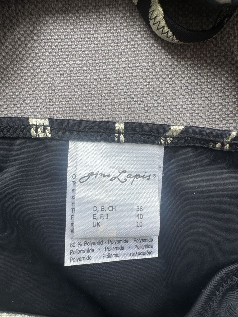 Badekleider & Bikinis: Damen Bikini Gino Lapis schwarz gemustert Grösse 38 40 – Gebraucht aus Küsnacht ZH von chrissi402 1