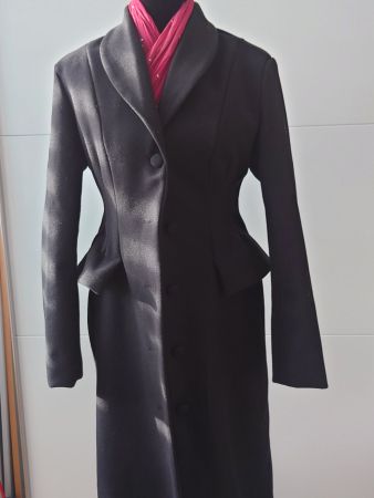 Eleganter Damen Wintermantel, Schwarz, Grösse 36 neu