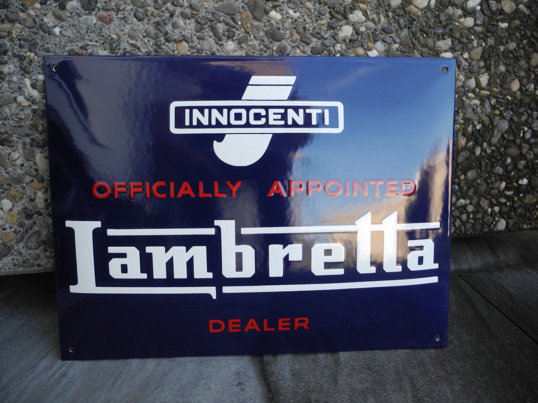 Lambretta Insegne: LAMBRETTA EMAILSCHILD – Nuovo (secondo la descrizione) da Reinach AG venduto da Huckleberrysix
