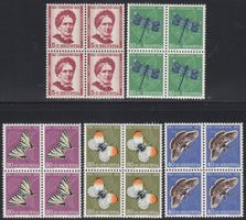 138-142** Viererblockserie 1951, Katalog SBK 26 Fr. 60.00