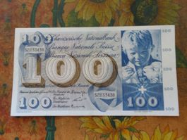SUISSE  100  Francs  1965  (3438)  Billet