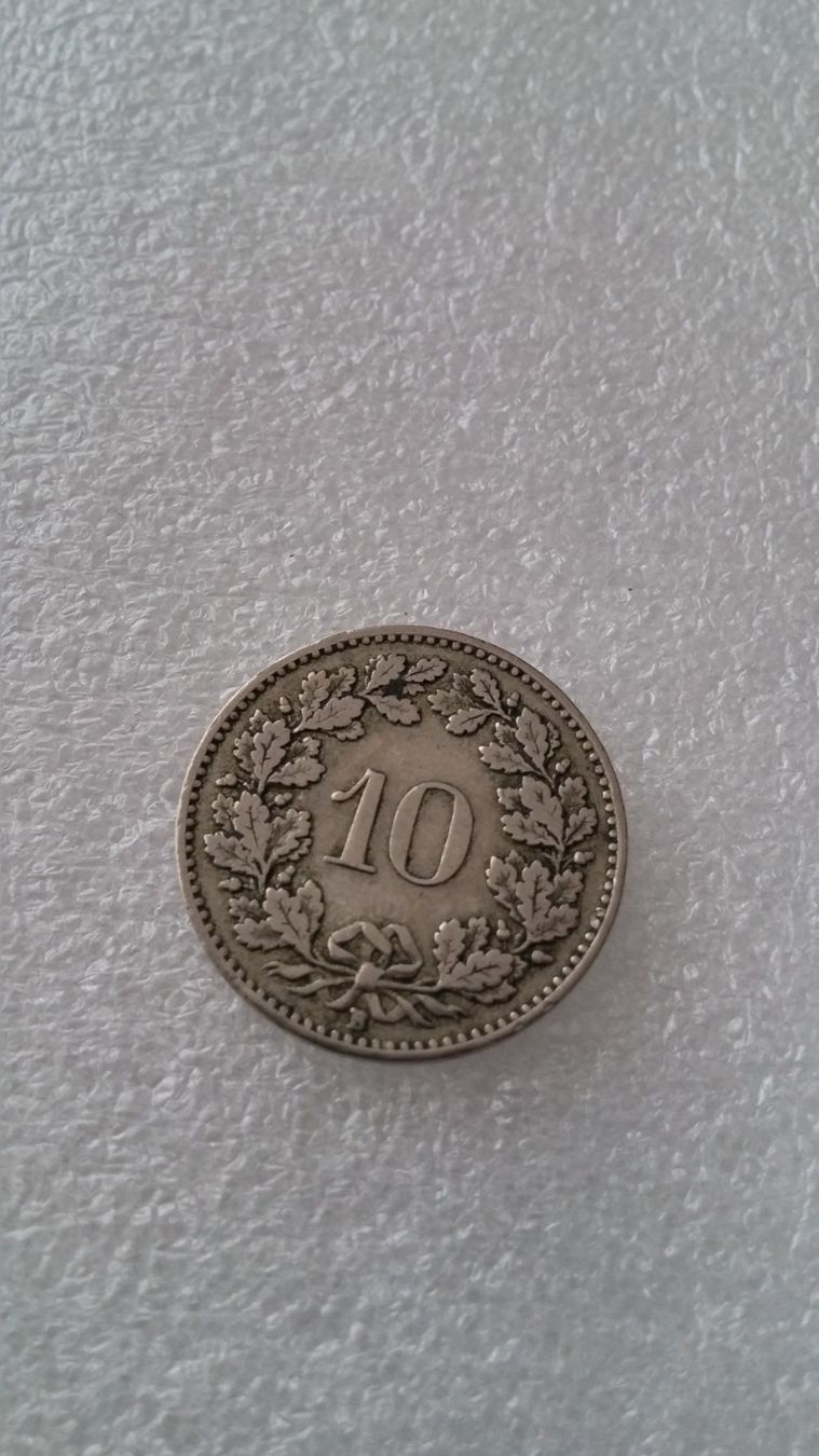 Tutti le monete: Schweiz 10 Rappen 1920 – Usato da Zürich venduto da sendbad 1