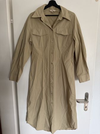 Hemdkleid Beige Langarm Grösse M guter Zustand