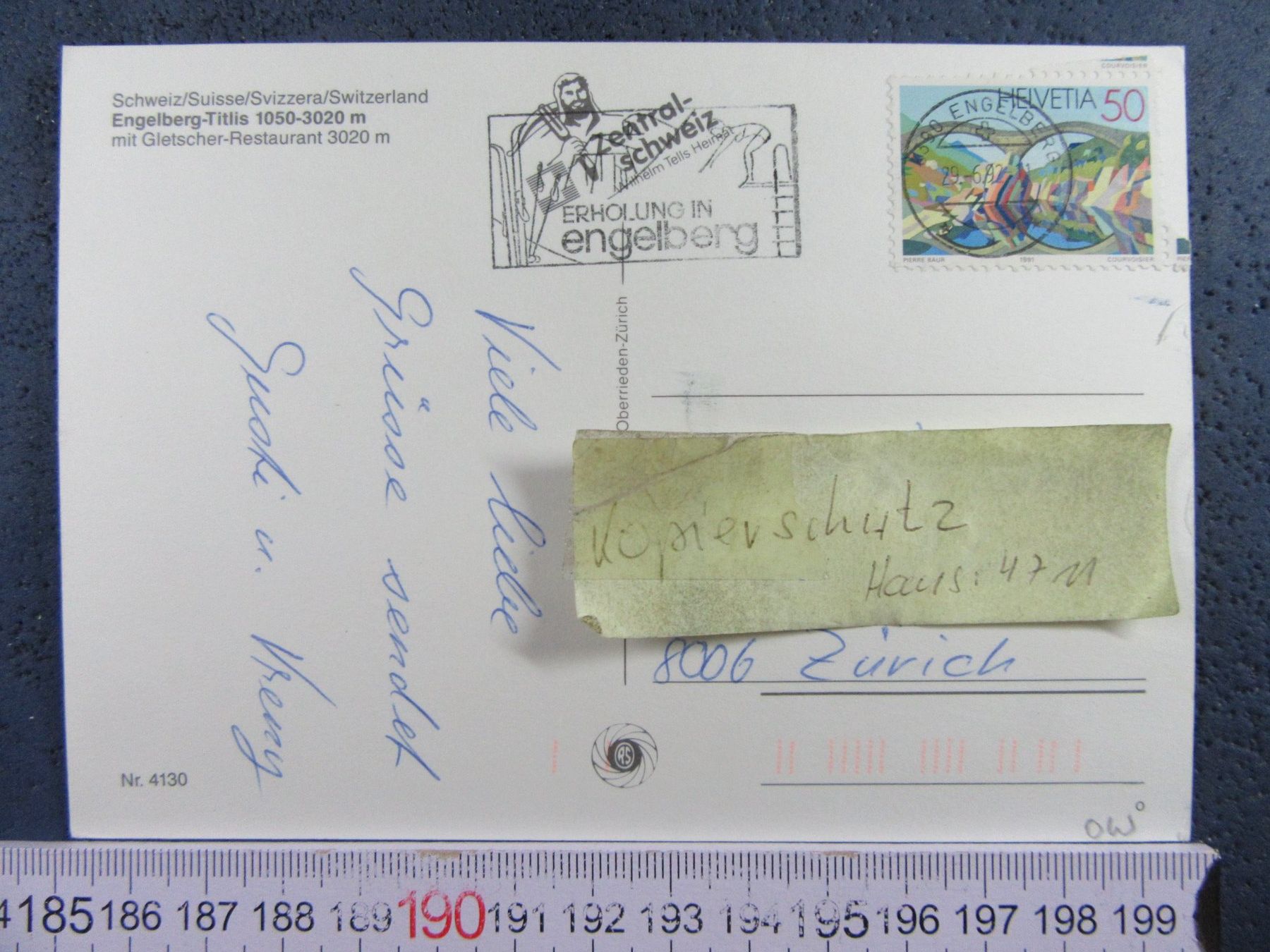 Cartoline postali: ENGELBERG TITLIS GLETSCHERRESTAURANT AK ONW – Usato da Ettingen venduto da Hausi4711 1