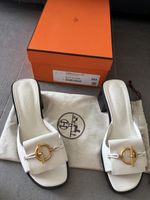 Mules Hermès blanche Ilot 