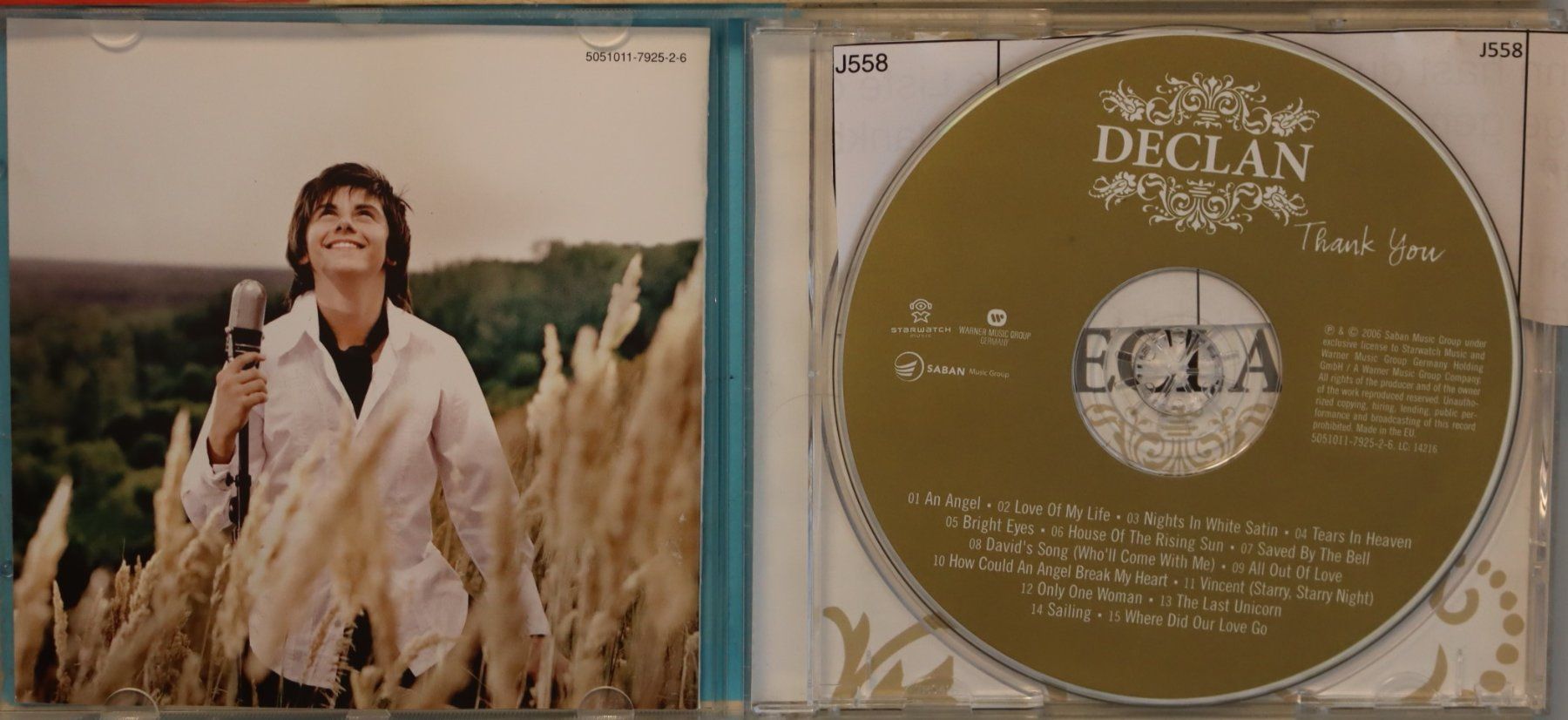 CD: Declan – Thank You – Usato da Luzern venduto da CONTENTI 1