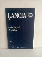Brochure Tarif Lancia 1984 (Suisse)