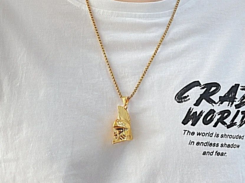 Ketten: Spartan Helmet pendant gold – Neu und originalverpackt aus Aarburg von StavFashion 4