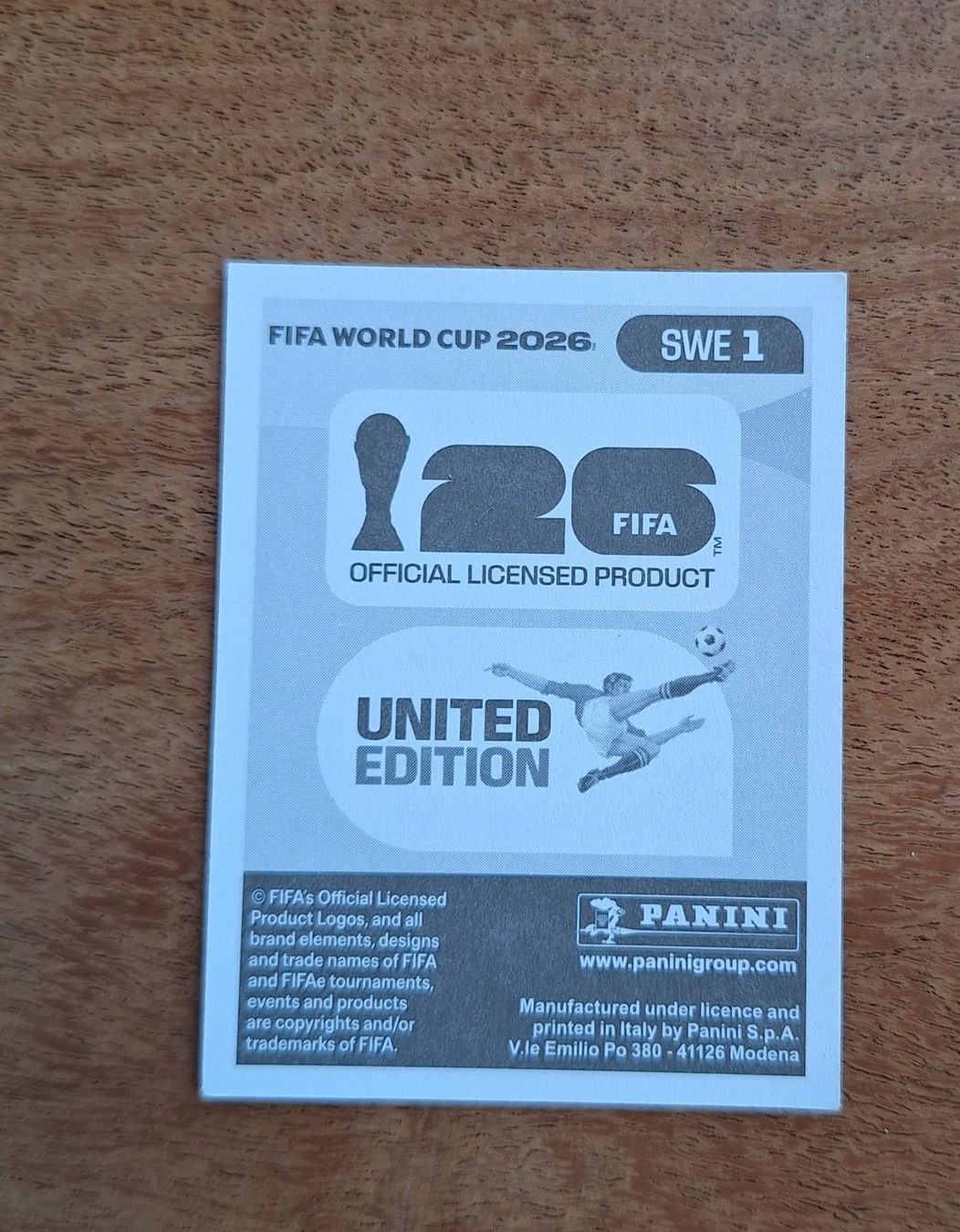 Panini Cartes à collectionner: Panini SWE 1 – Neuf (Voir description) à Romanens par Crocette 1