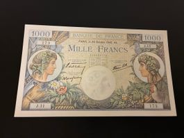 1000 Francs COMMERCE ET INDUSTRIE FRANCE 1940 F.39.02