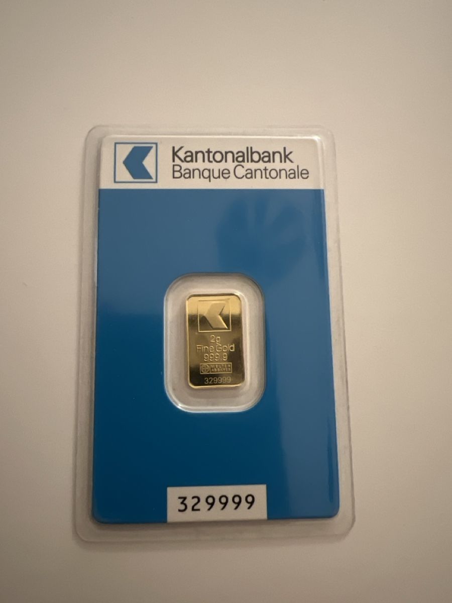 Edelmetalle: Goldbarren – Neu und originalverpackt aus Uznach von