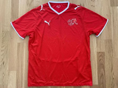ORIGINAL SCHWEIZ NATI EM 2008 MAILLOT SUISSE PUMA SVIZZERA L