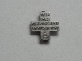 Abzeichen Oberaarg. Schwingfest Schwingen Madiswil BE 1963