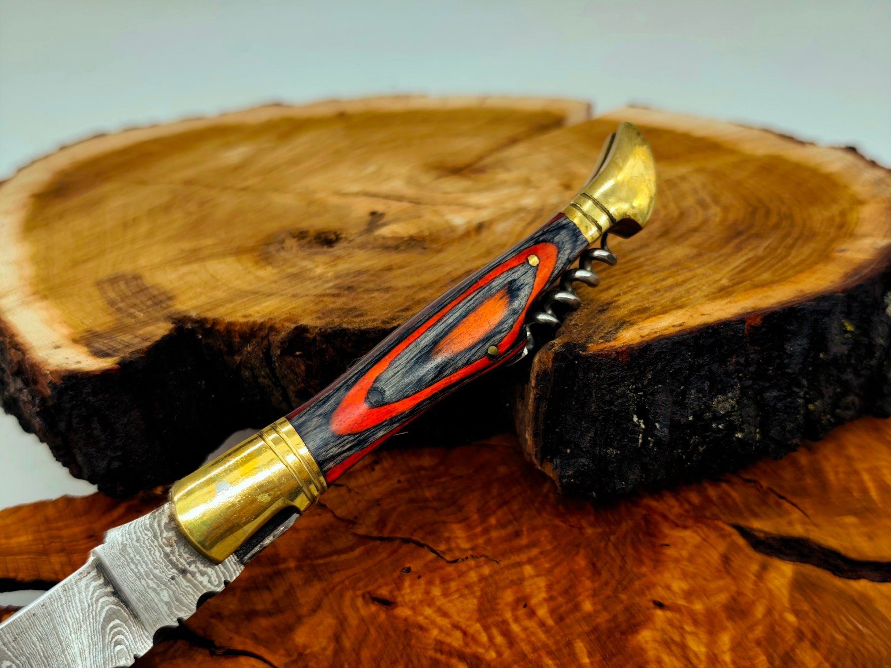 Accessori: Laguiole Damast Messer Klappmesser echtes Damastmesser – Nuovo e nell'imballaggio originale da Arlesheim venduto da Premius_1 5