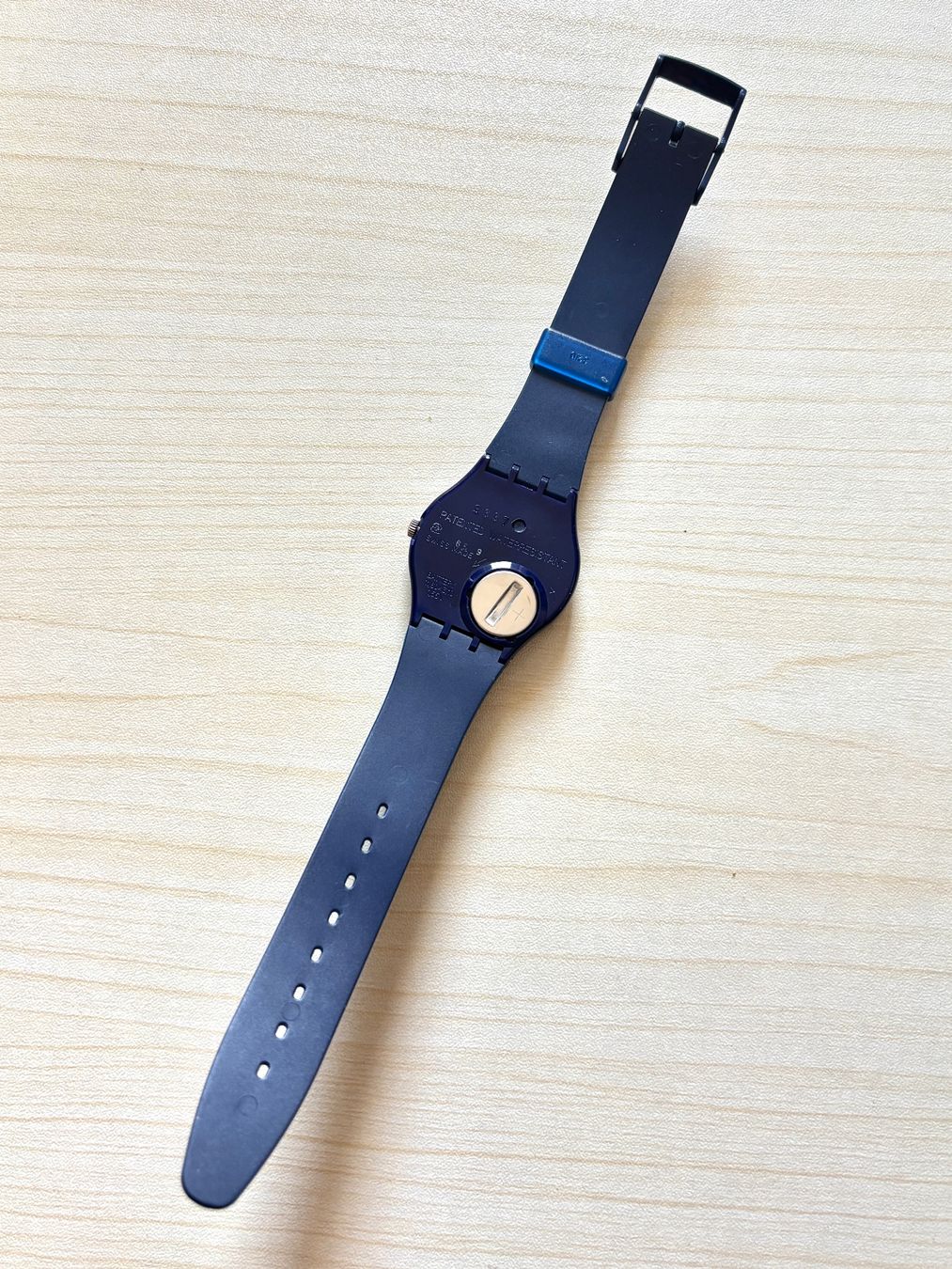 Swatch Orologi: Swatch Uhr Modell 1992 blau bunt – Usato da Grenchen venduto da chththl 4