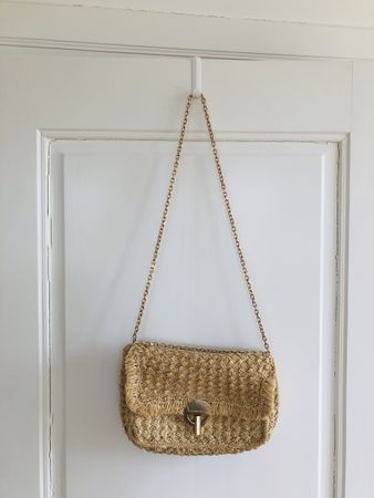 Vanessa Bruno Raffia Moon Bag Medium 